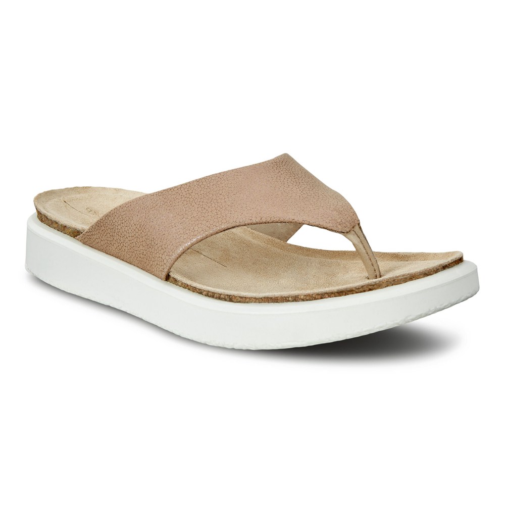 Sandalias Mujer - ECCO Corksphere Thong - Kaki - NUG501296